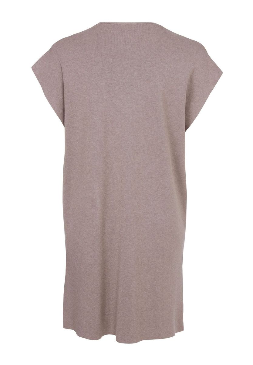 Ärmellose Strick-Cardigan-Weste mit Taschen