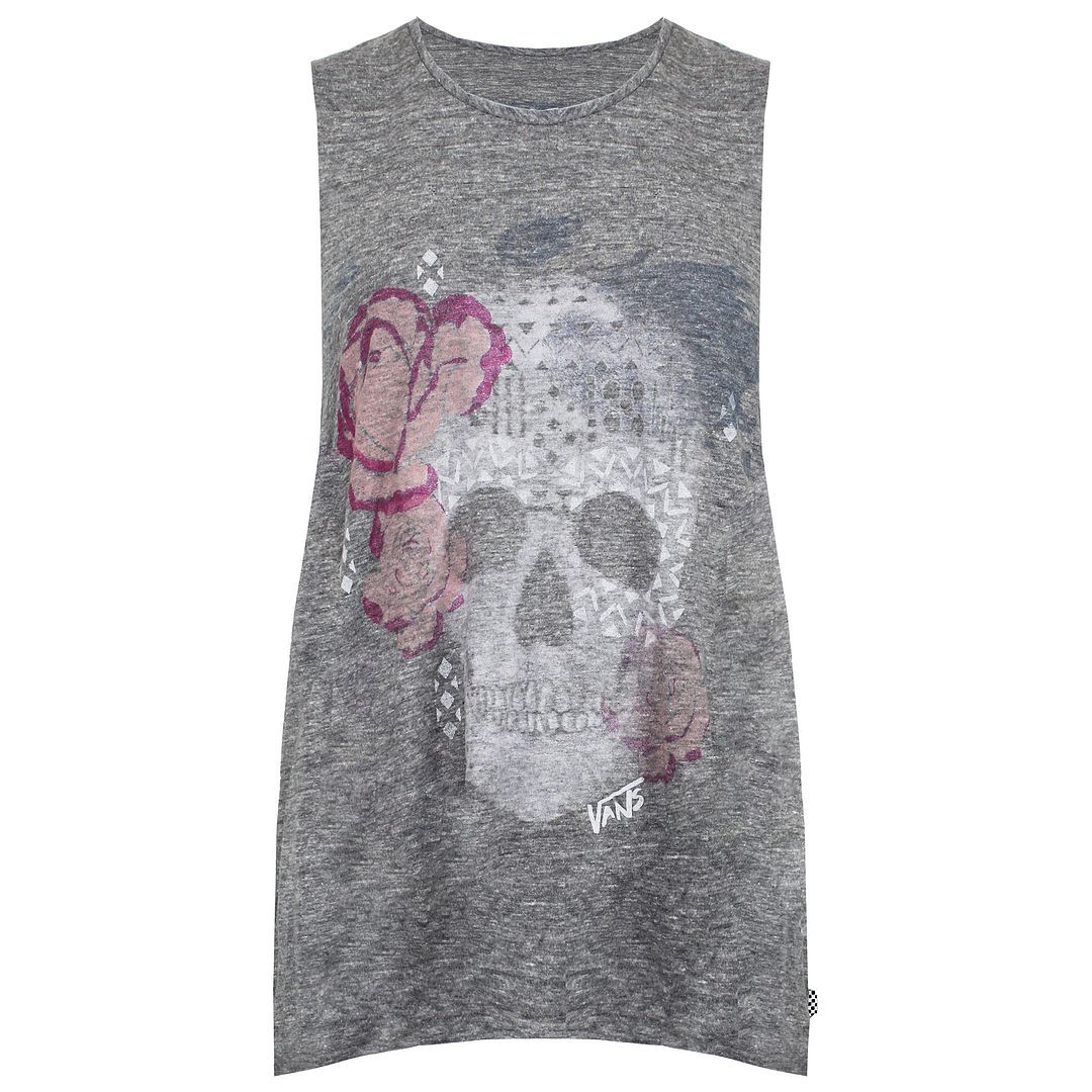 Tanktop mit Schädel-Grafik