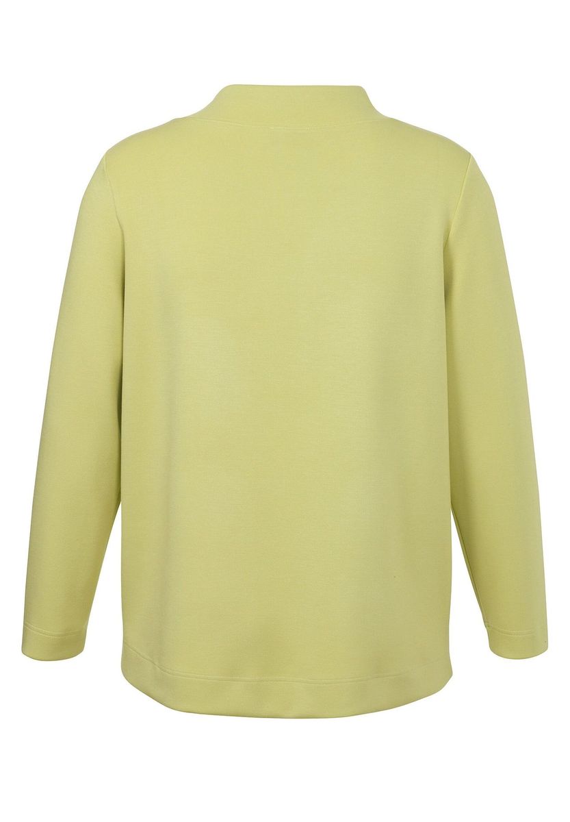 Lindgrünes Sweatshirt mit Tigerdruck