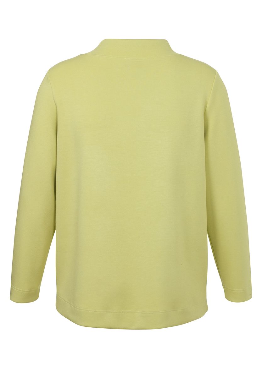 Lindgrünes Sweatshirt mit Tigerdruck