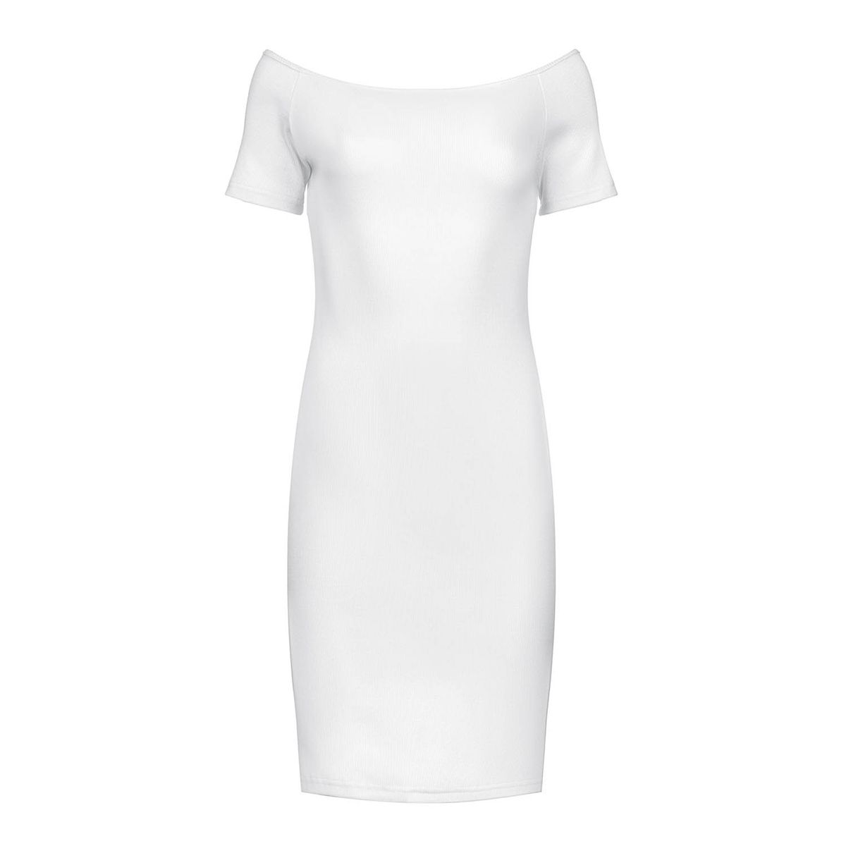 Schulterfreies, figurbetontes Minikleid