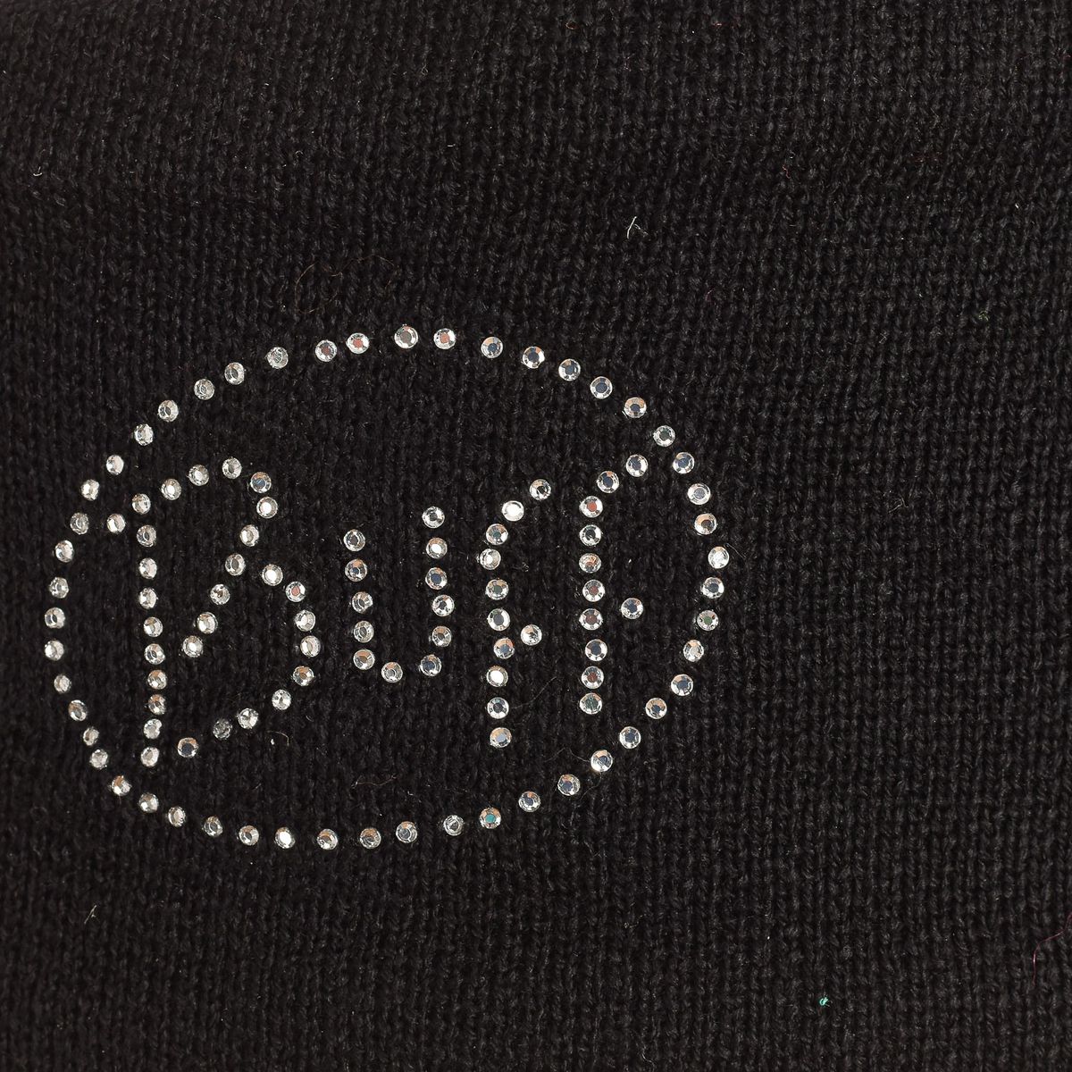 Strickstirnband mit Fleecefutter und Verzierung
