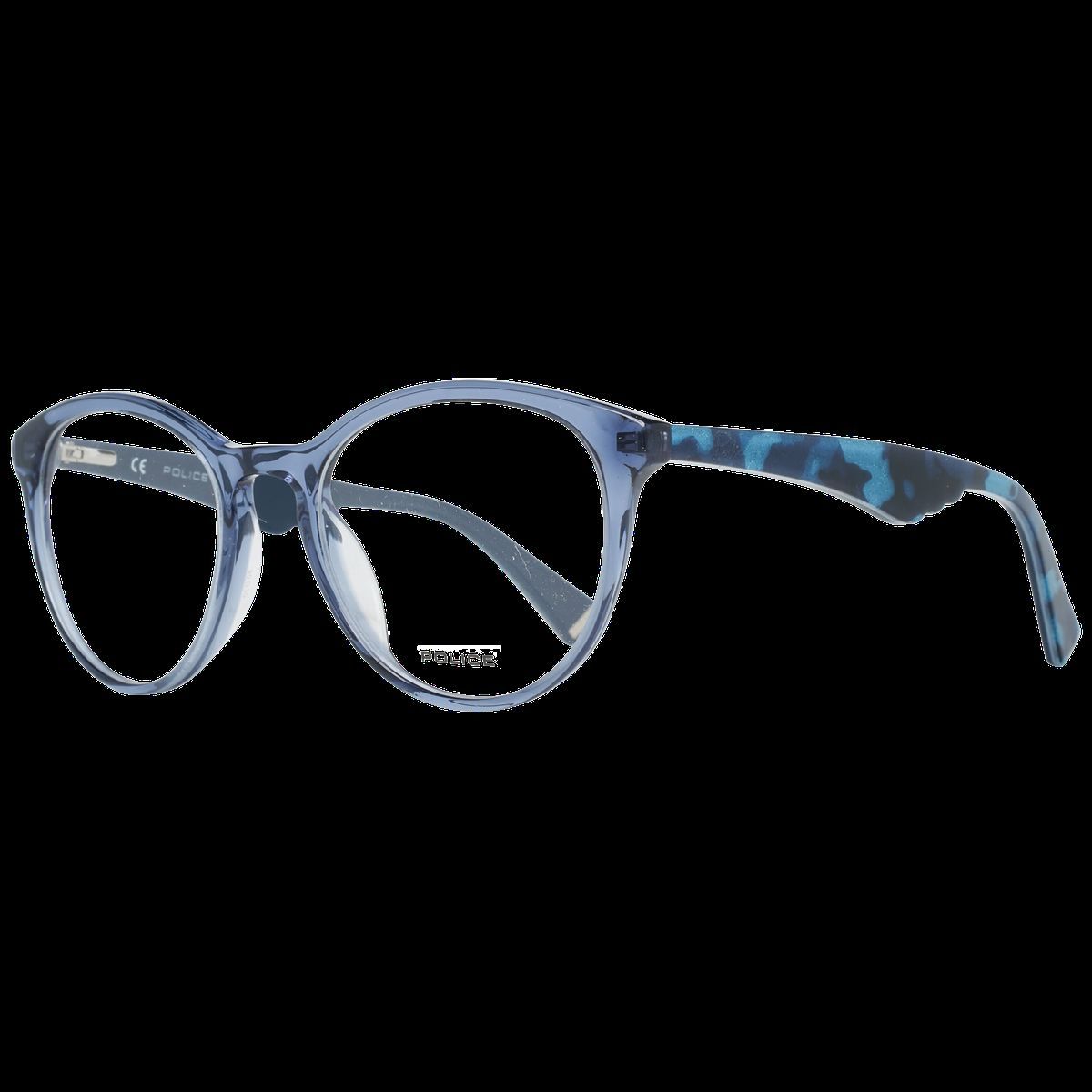 Runde blaue Vollrandbrille
