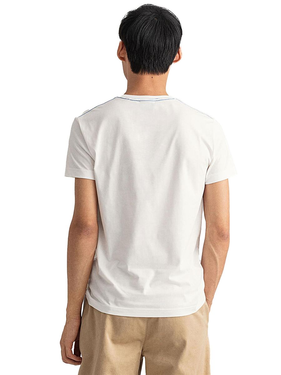Klassisches Baumwoll-T-Shirt mit Rundhalsausschnitt