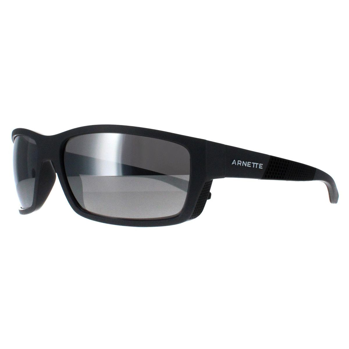 Matte schwarze rechteckige Sonnenbrille Arnette Frambuesa