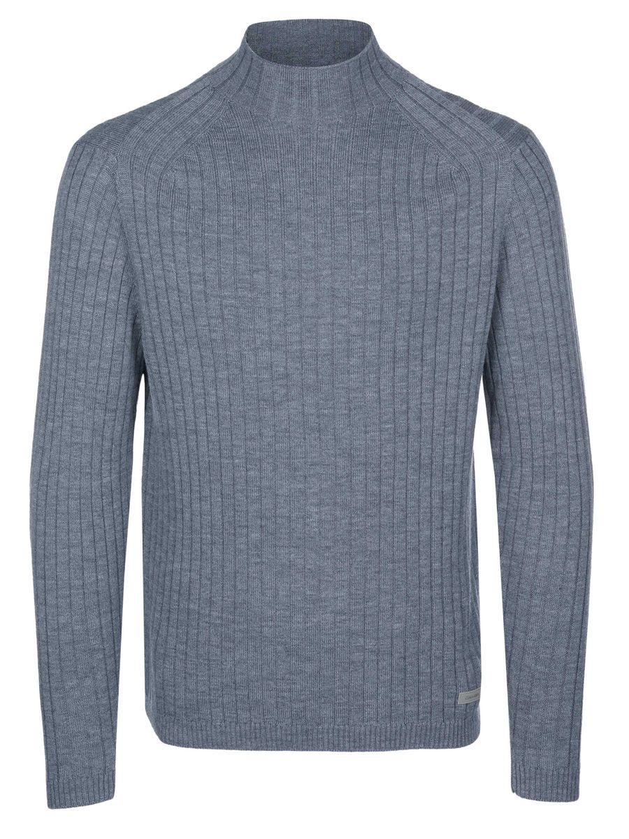 Herren Strickpullover mit Stehkragen