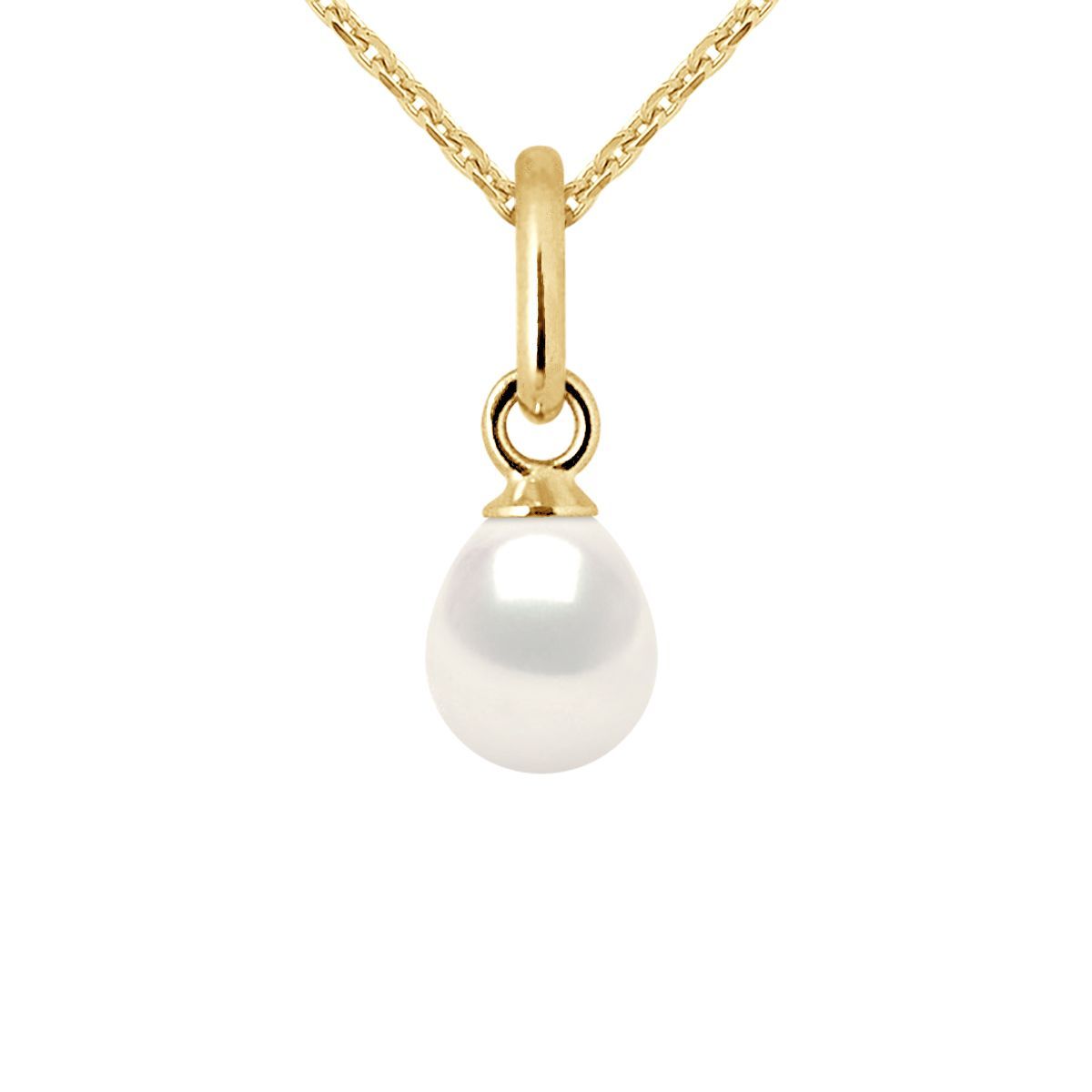Goldkette mit Süßwasserperlen-Anhänger