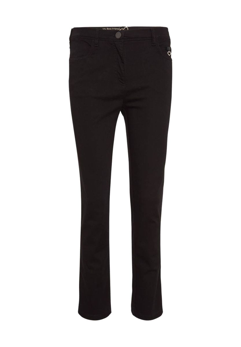 Schmale Stretchhose mit unsichtbarem Bund