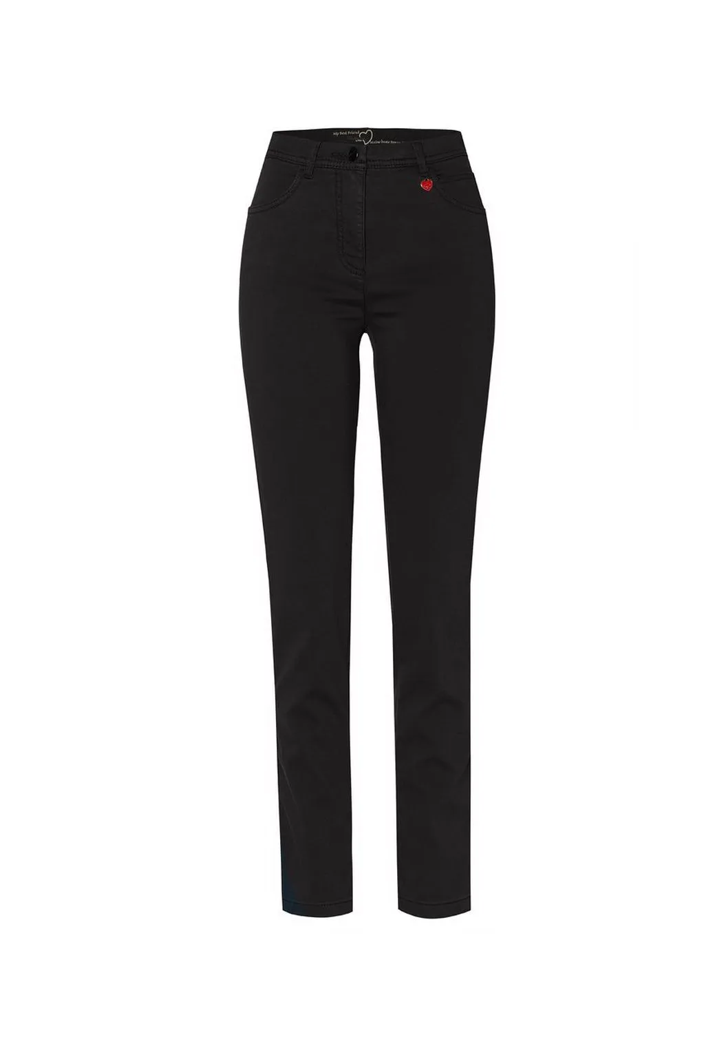 Schmale Stretchhose mit unsichtbarem Bund