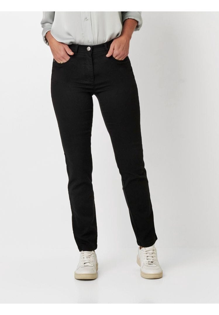 Schmale Stretchhose mit unsichtbarem Bund