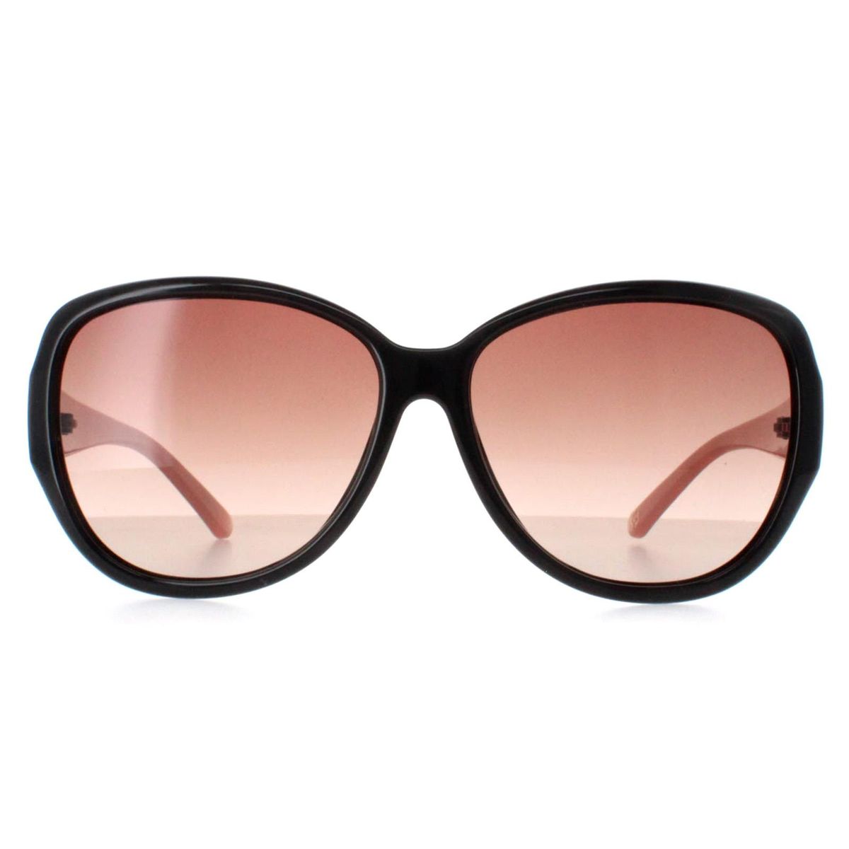 Übergroße Sonnenbrille mit braunem Farbverlauf