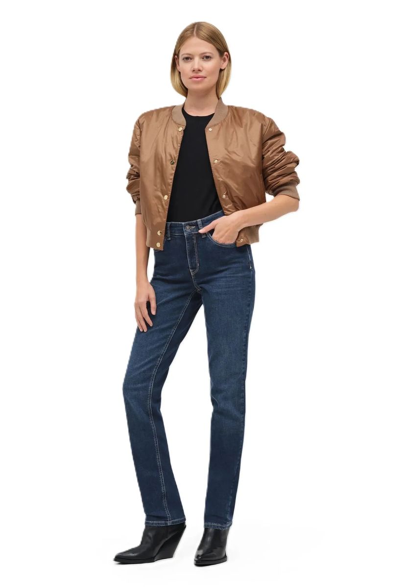 Straight-Fit-Jeans mit mittlerer Bundhöhe