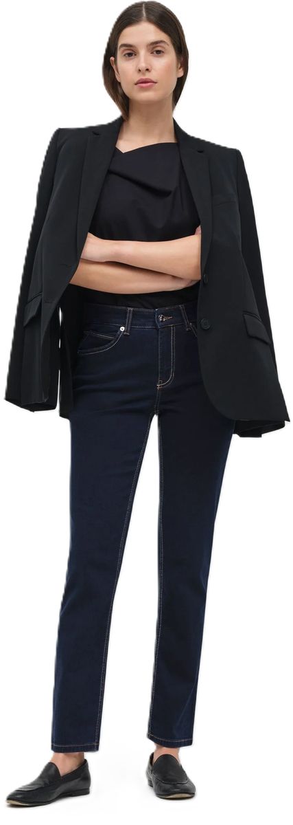 Straight-Fit-Jeans mit mittlerer Bundhöhe