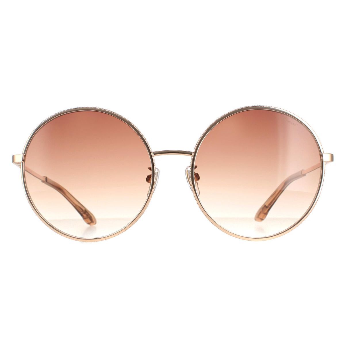 Runde Kupferfarbene Farbverlauf Sonnenbrille