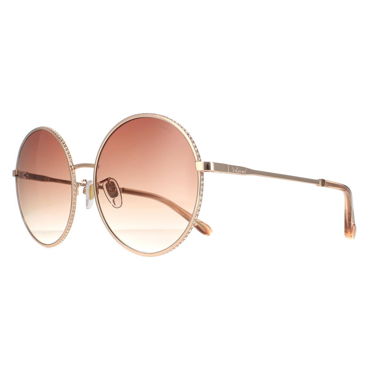 Oversized Runde Sonnenbrille mit Farbverlauf