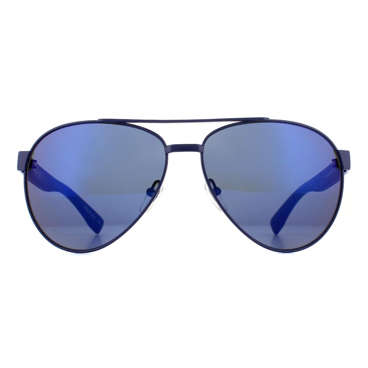 Blaue Pilotenbrille mit Metallrahmen
