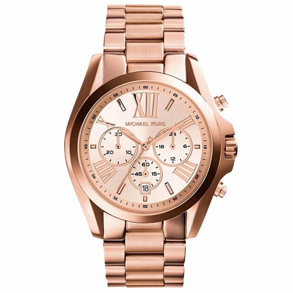 Roségoldener Chronograph Damenuhr