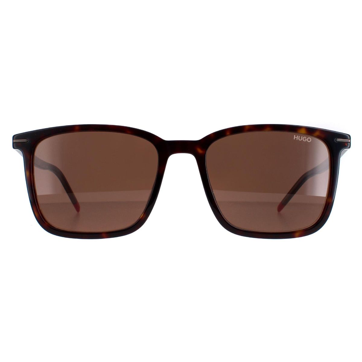 Quadratische Havanna-Braune Sonnenbrille
