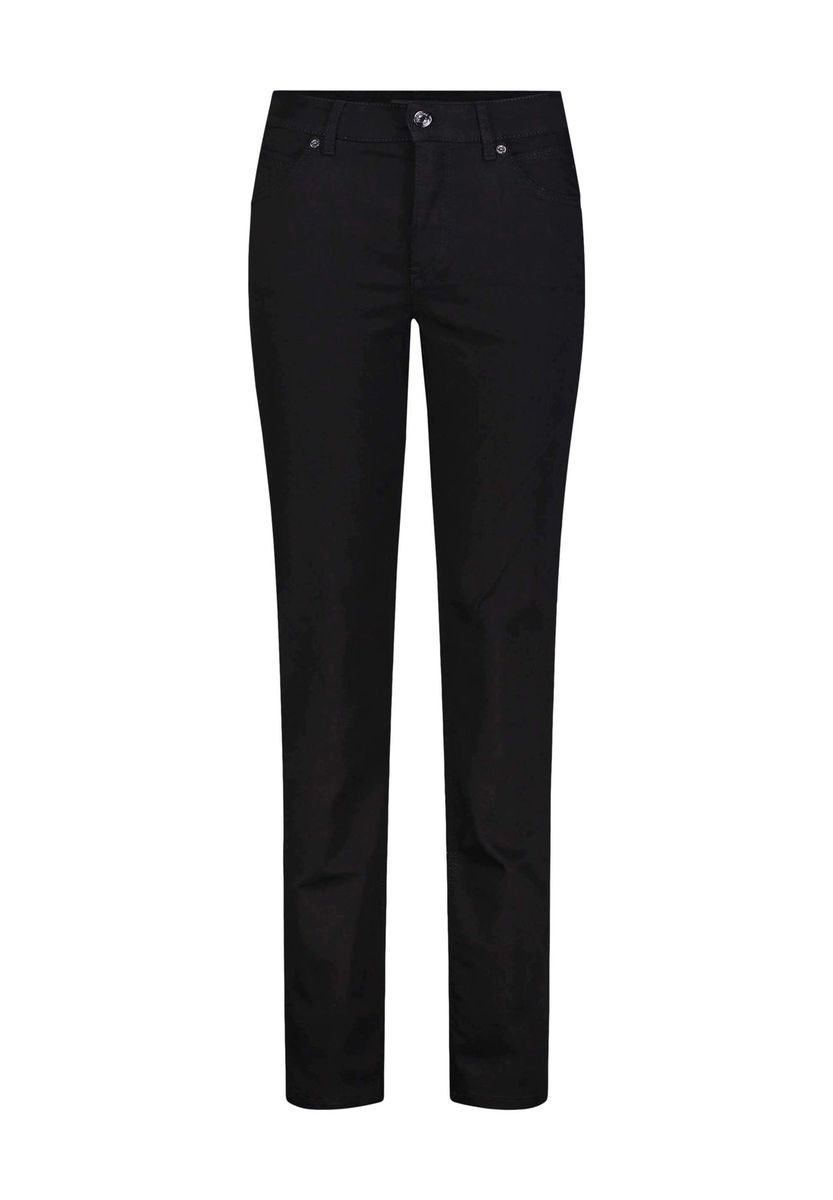 Schwarze lässige Hose mit geradem Bein