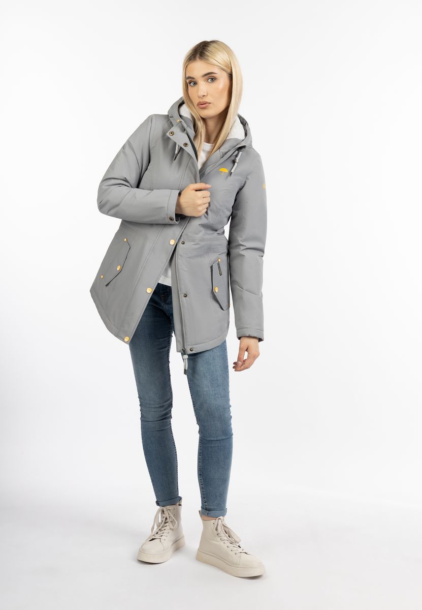 Winterparka für Damen mit Kapuze und Steppfutter