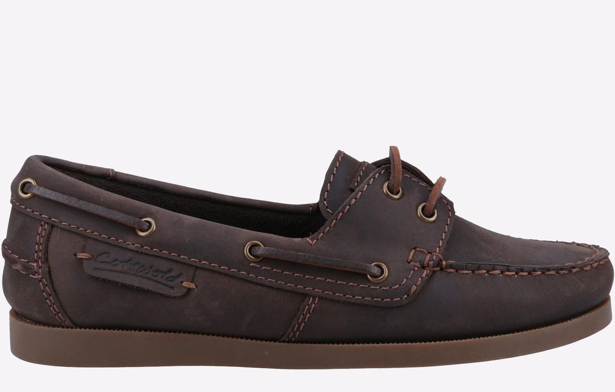 Cotswold Bartrim Leder Herren Braune Bootsschuhe