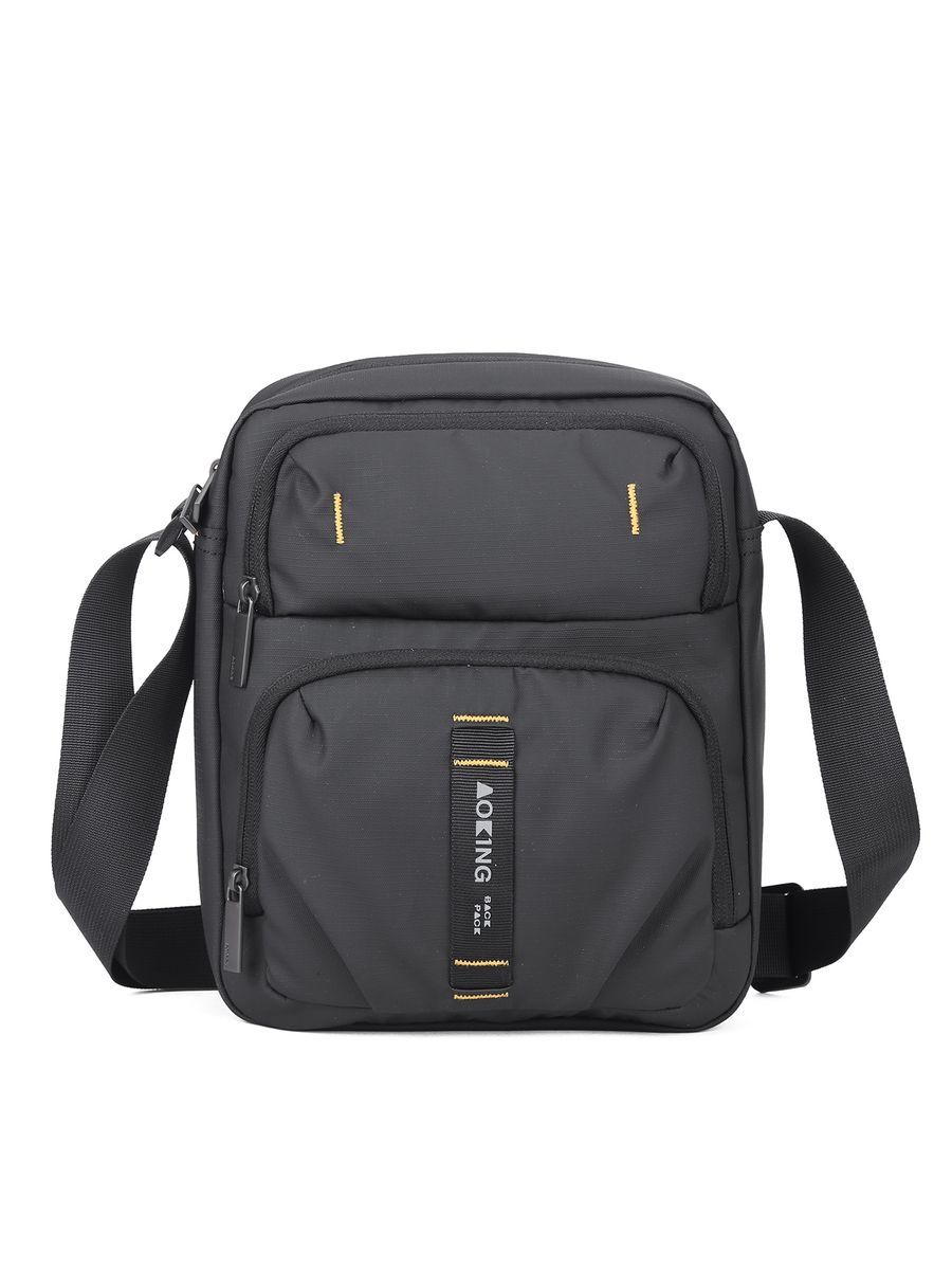 Unisex Schwarze Kleine Umhängetasche