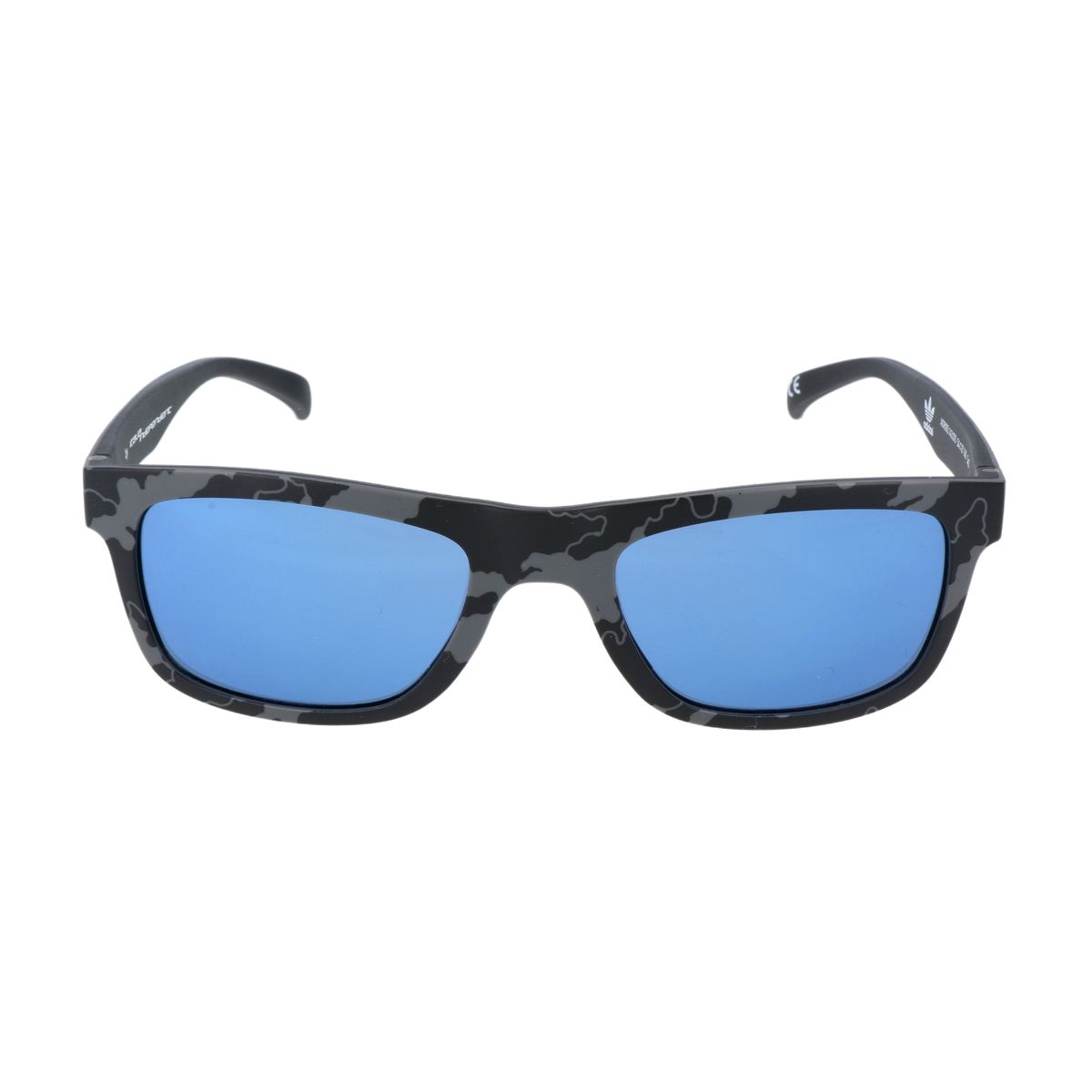 Sonnenbrille mit quadratischem Rahmen im Camouflage-Muster