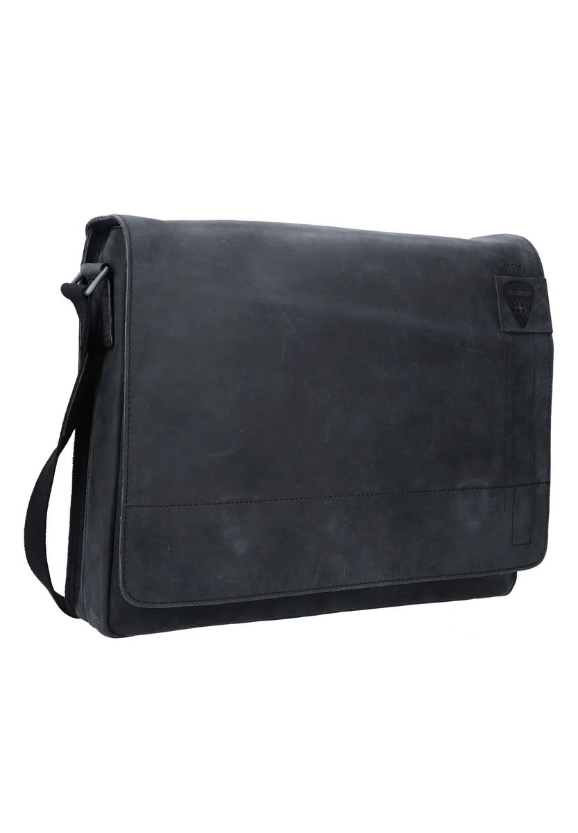 strellson Umhängetasche "Richmond", Leder, uni, für Herren, schwarz