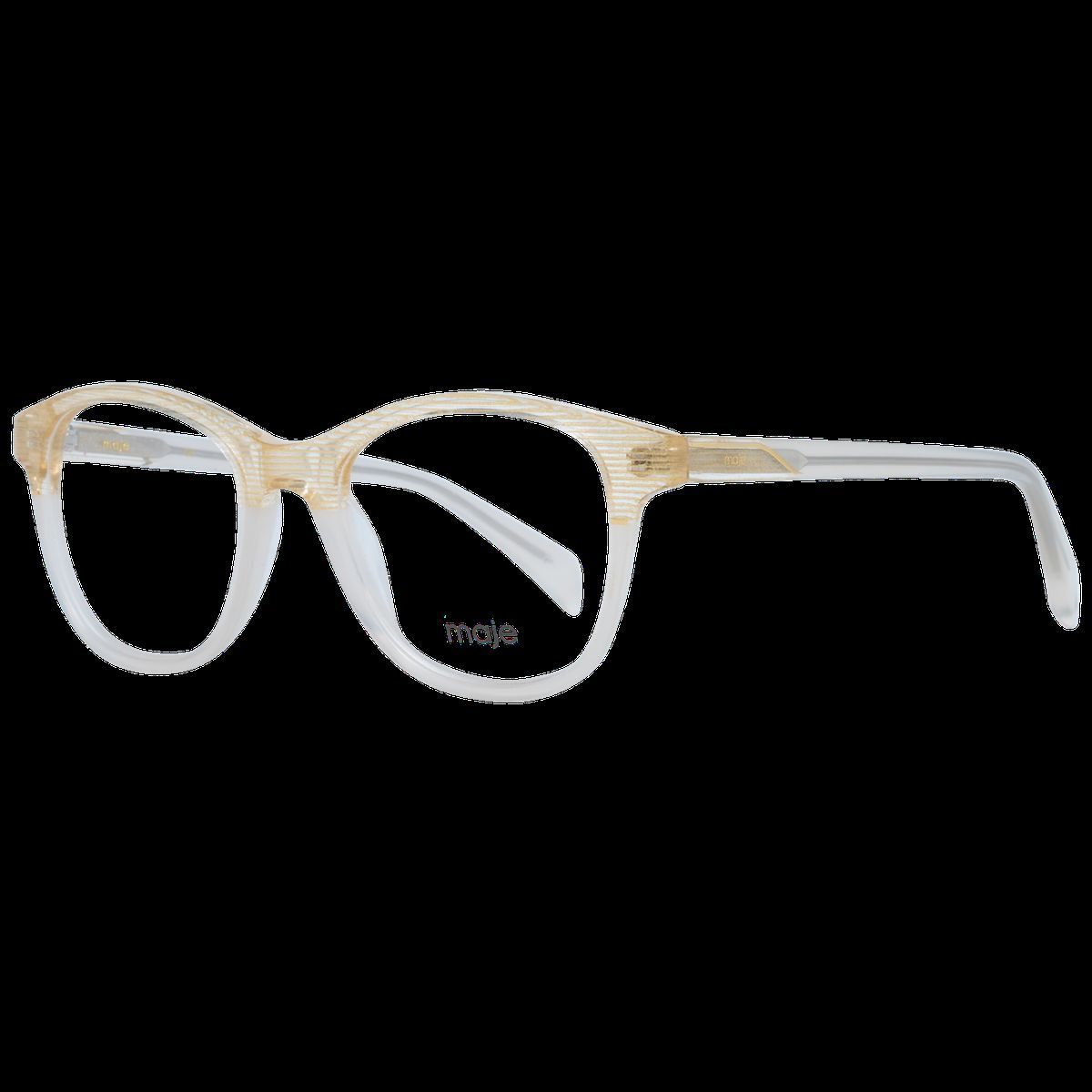 Beige trapezförmige Vollrandbrille