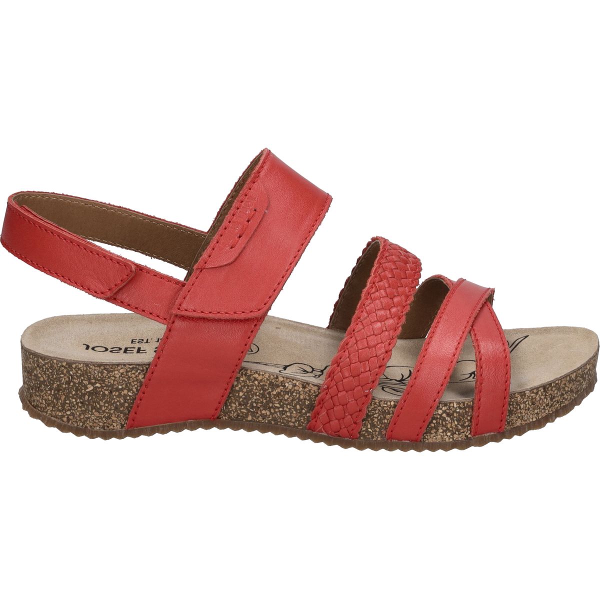 Komfort-Sandalen mit geflochtenen Riemen