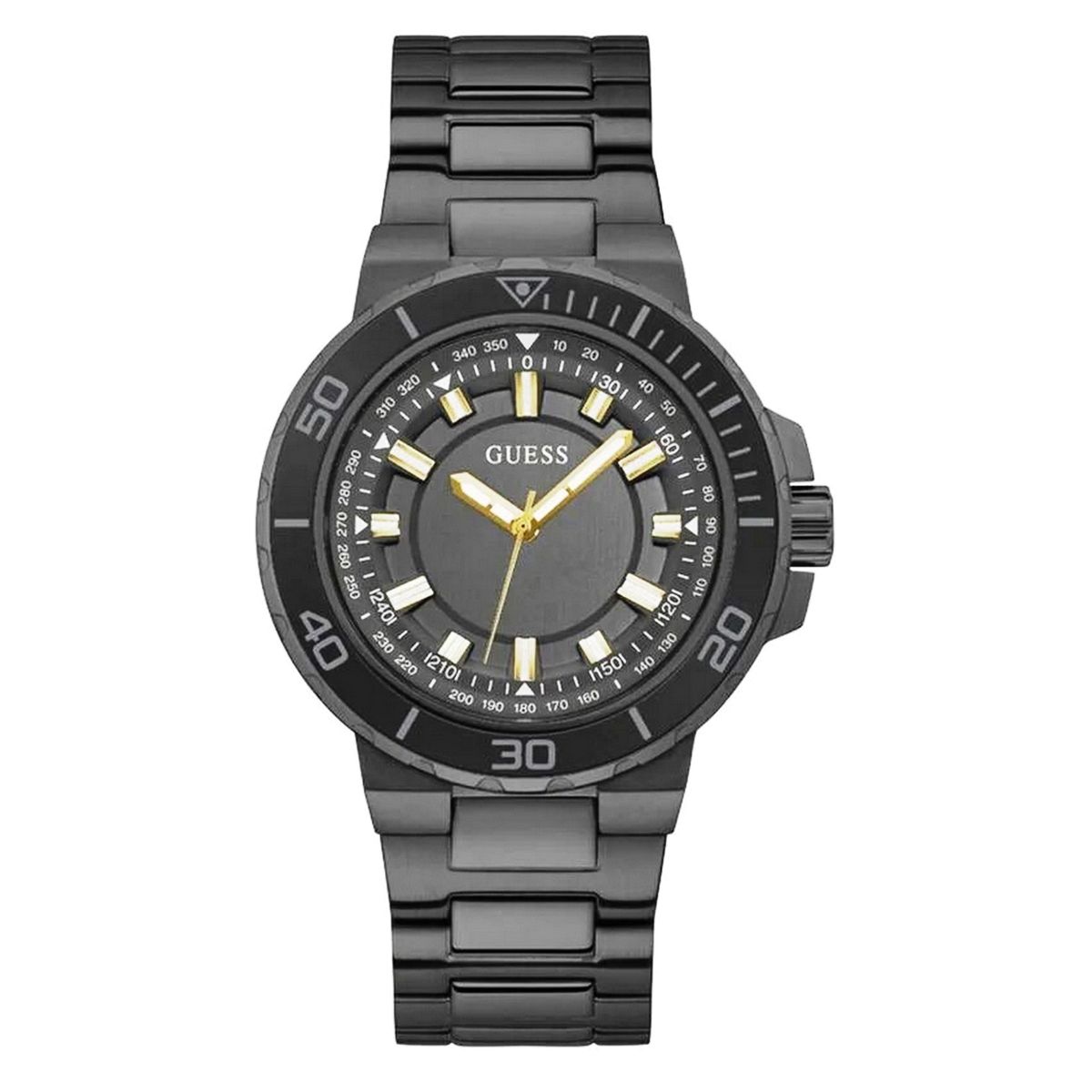 Herrenuhr aus Edelstahl in Gunmetal
