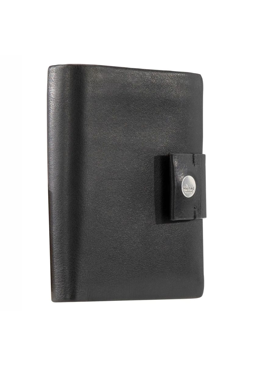 Maître Geldbörse, Hochformat, Leder, RFID, für Damen, schwarz