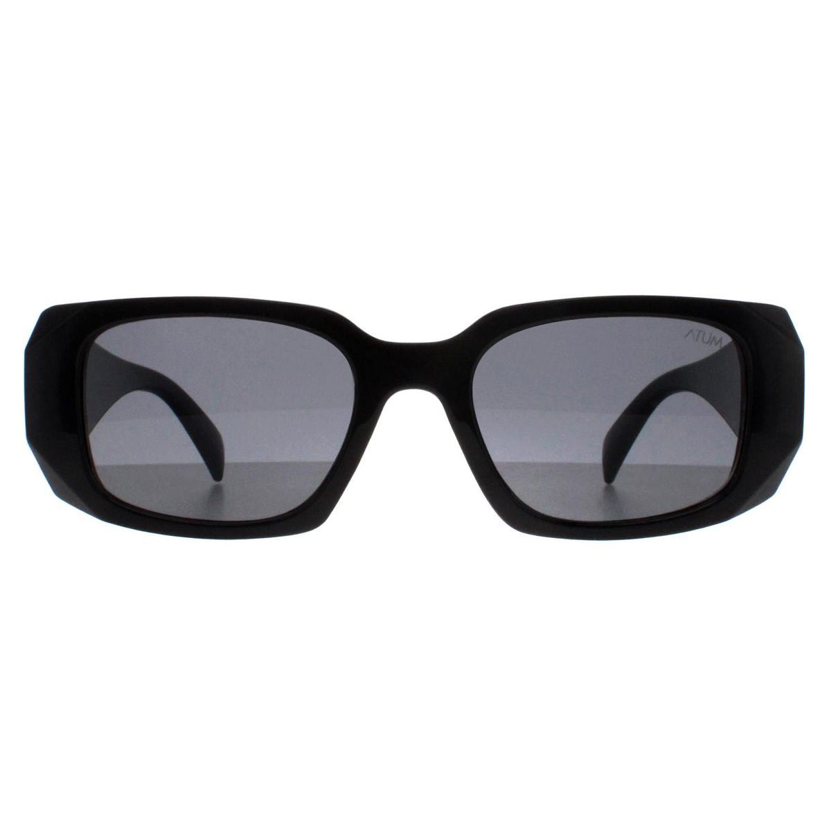 Schwarze Sonnenbrille mit rechteckigem Rahmen