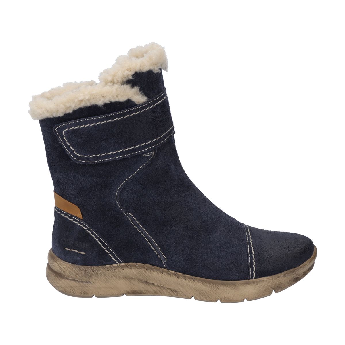 Gemütliche Wildleder-Stiefeletten mit Plüschbesatz