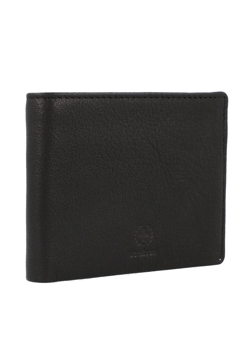 strellson Geldbörse "Blackwall", Querformat, Leder, Logoprägung, für Herren, schwarz