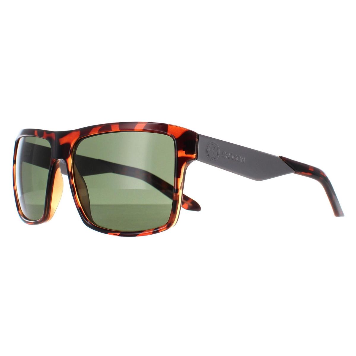 Quadratische Sonnenbrille in Schildpatt-Optik