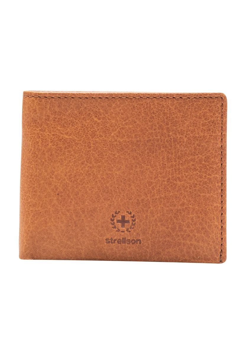 strellson Geldbörse "Black Wall", Leder, uni, für Herren, braun