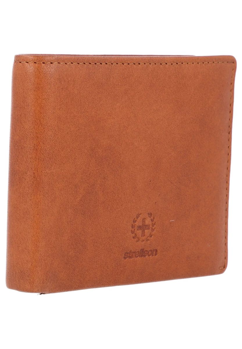 strellson Geldbörse "Black Wall", Leder, uni, für Herren, braun