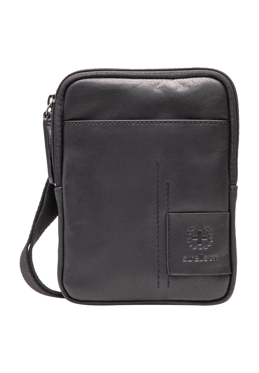 strellson Schultertasche "Hydepark", uni, Leder, für Herren, schwarz
