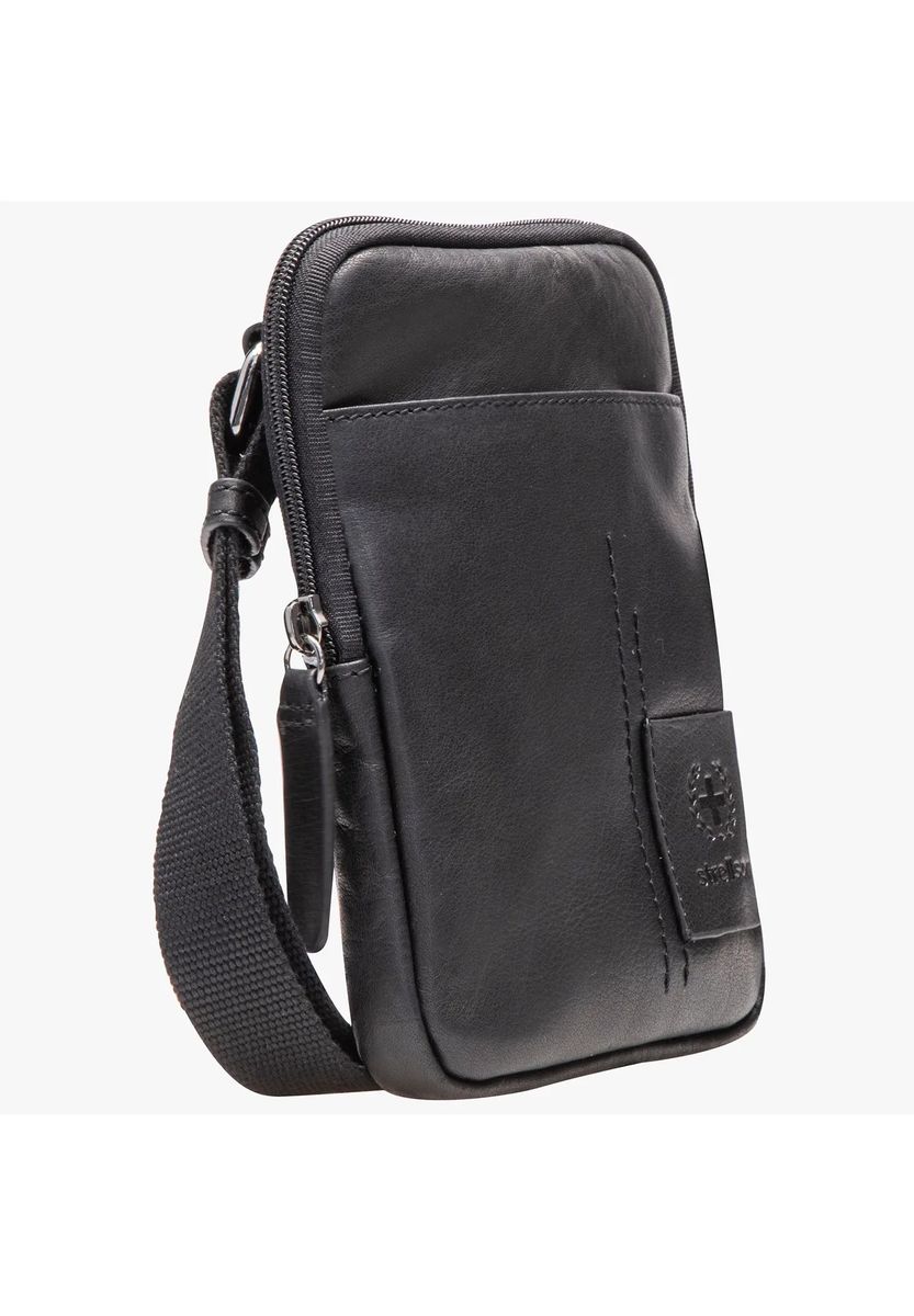strellson Schultertasche "Hydepark", uni, Leder, für Herren, schwarz