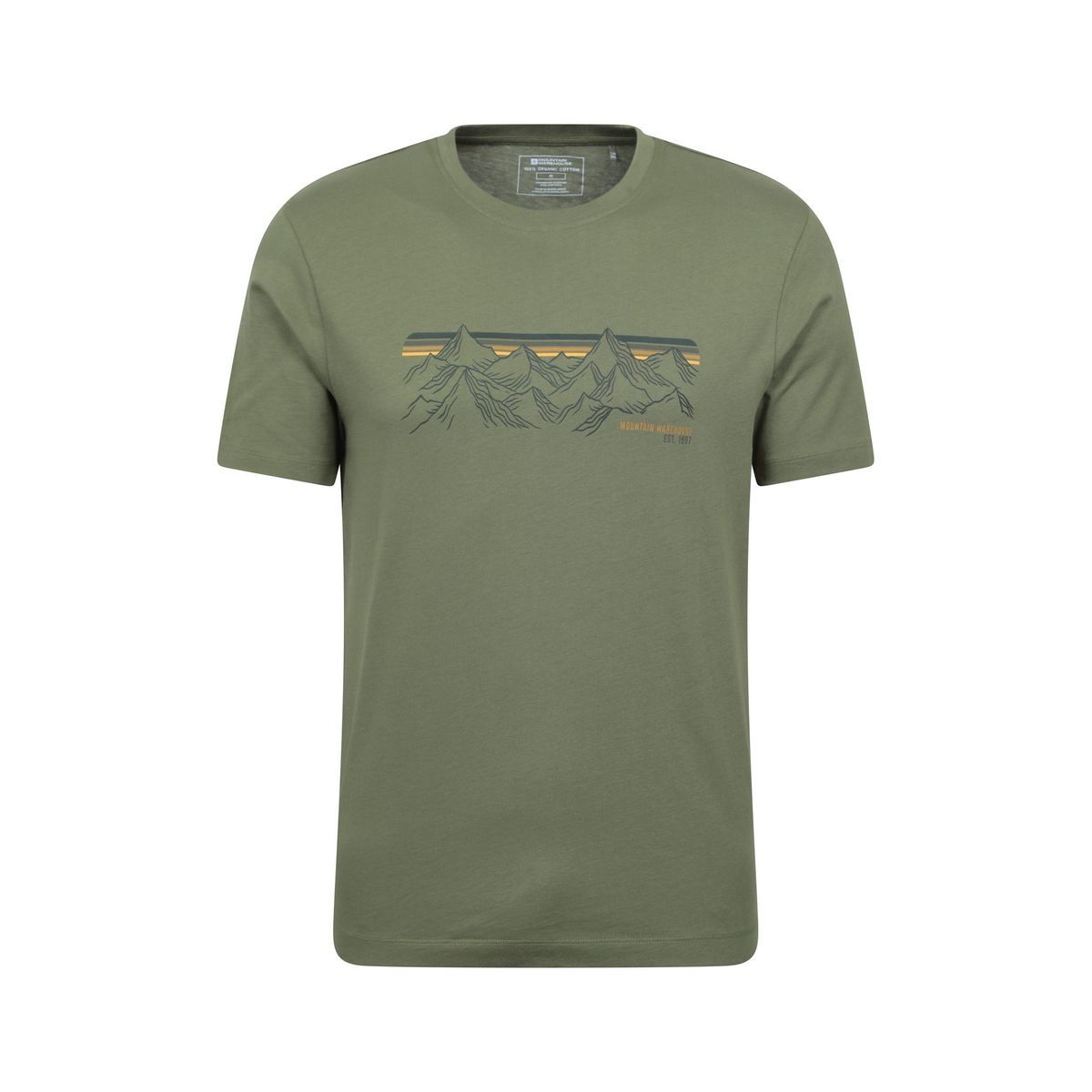 Herren T-Shirt mit Berg-Grafikprint