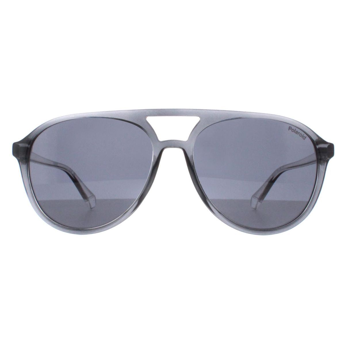 Graue Pilotenbrille polarisierte Gläser