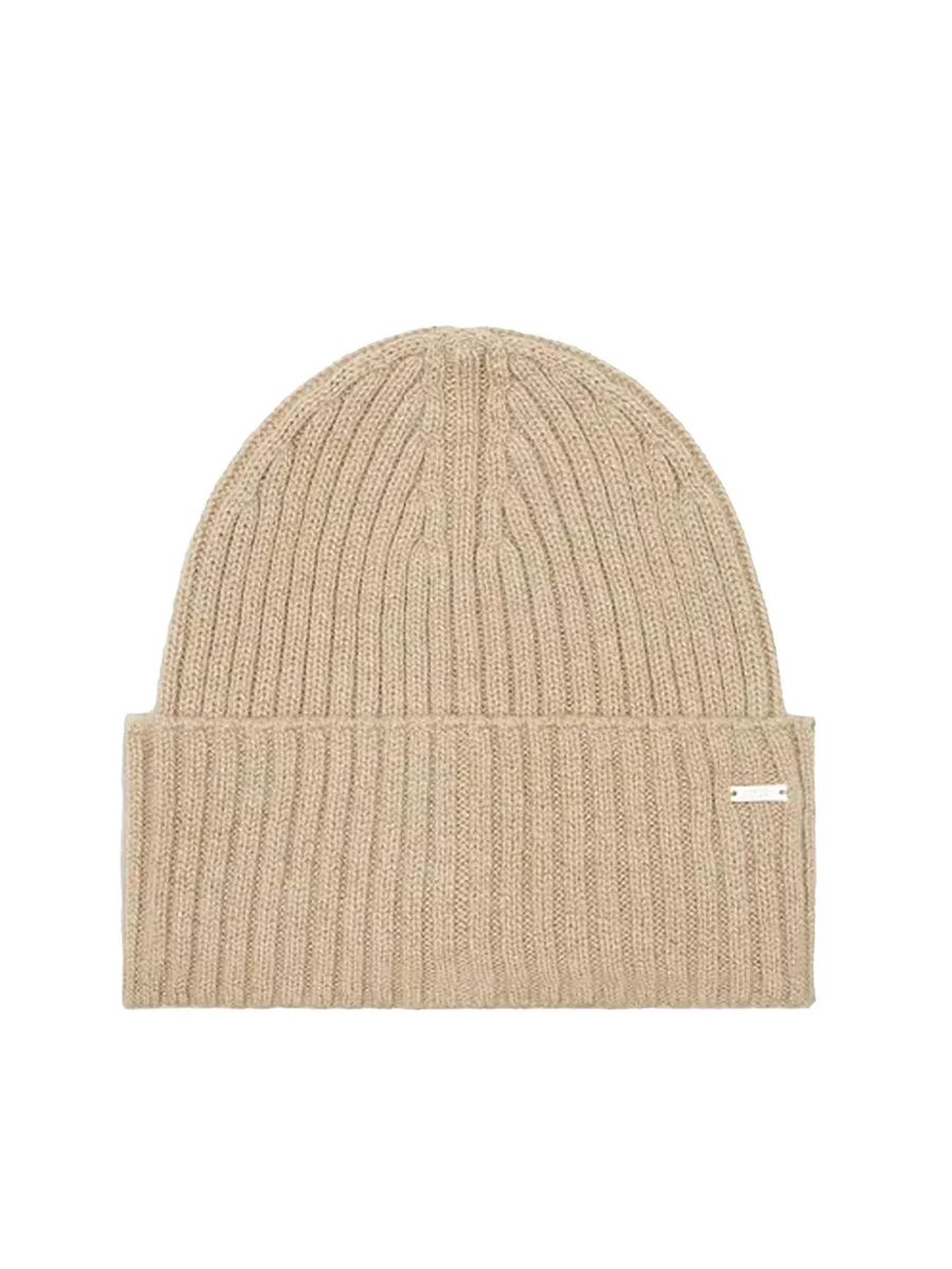 Klassische gerippte Strickmütze