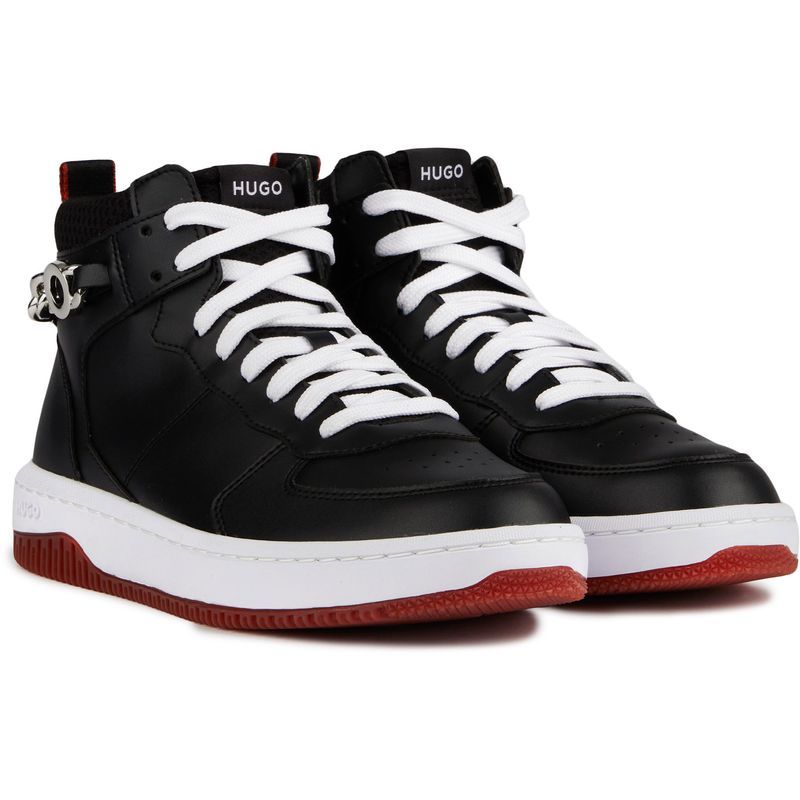 High-Top Sneaker mit Kettendetail