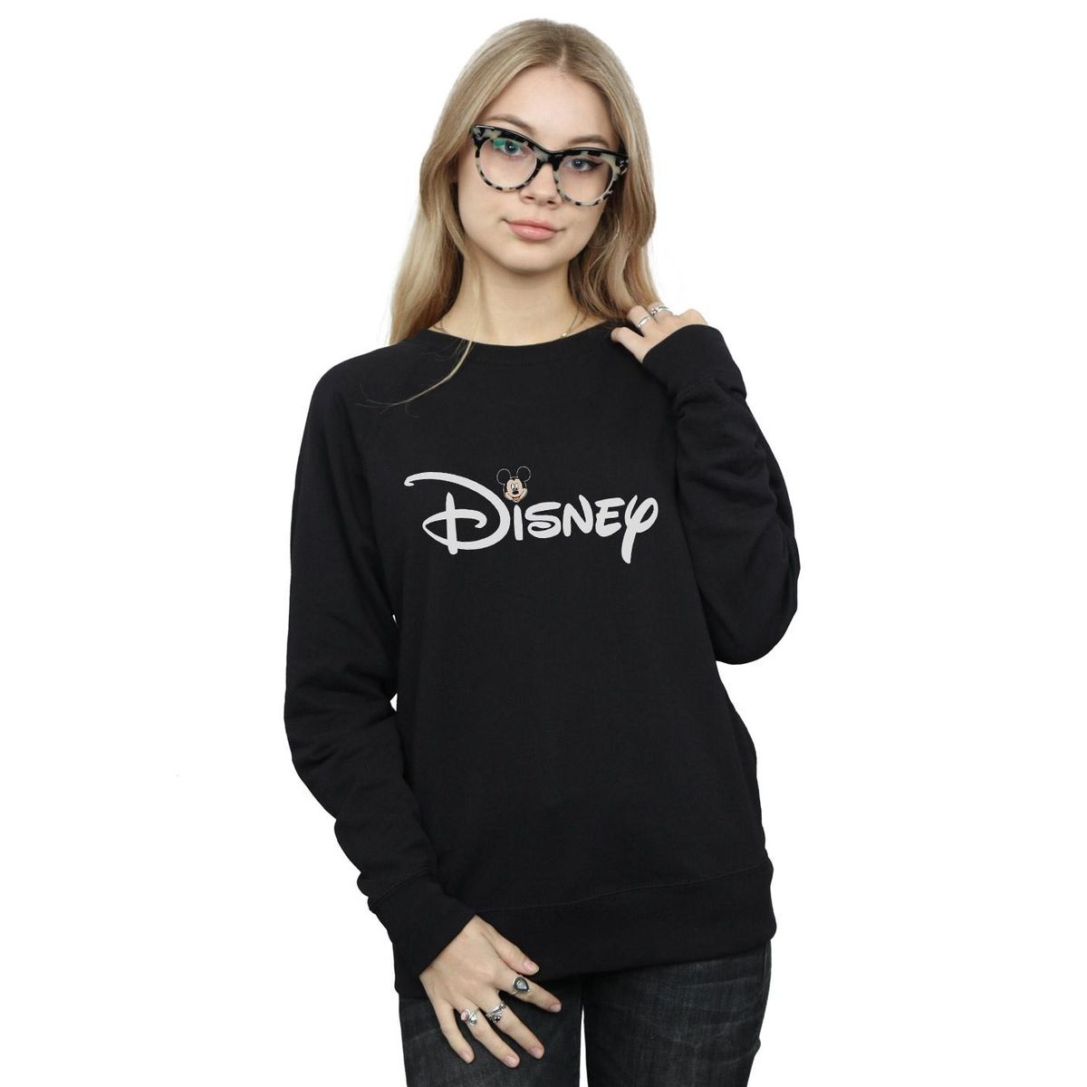 Mickey Mouse Kopf Grafik-Sweatshirt