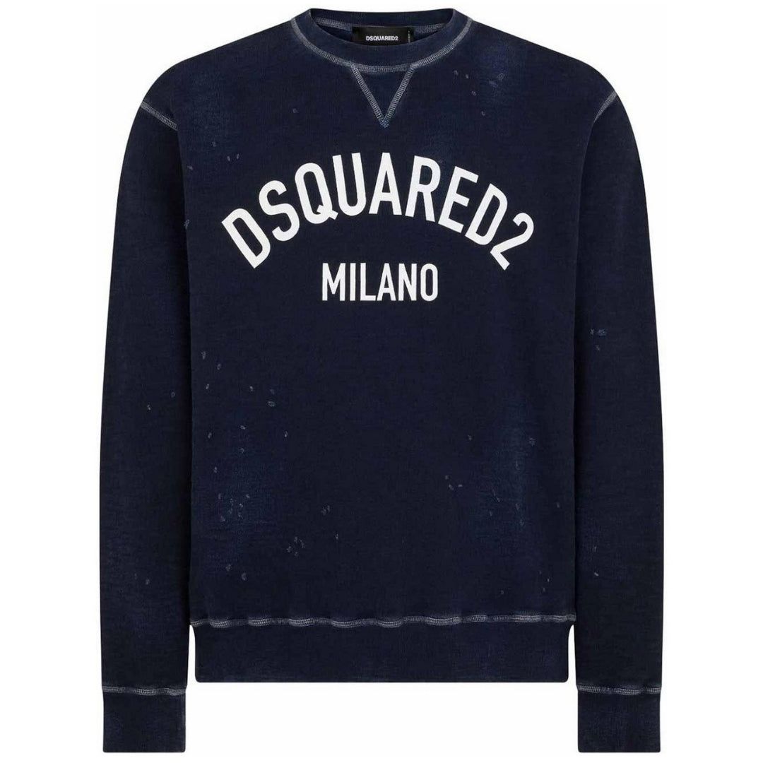 Dsquared2 Milano Logo Baumwoll-Sweatshirt