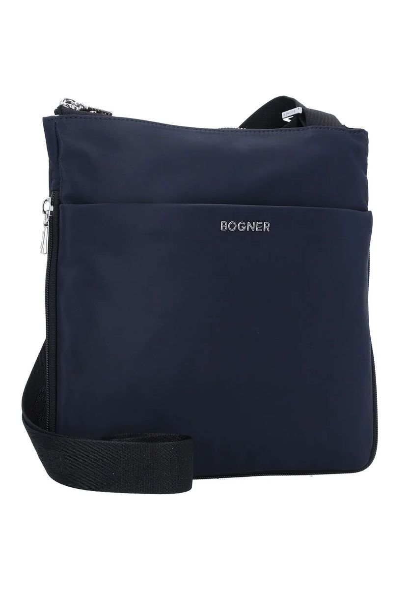 BOGNER Umhängetasche "Serena", Reißverschluss, Emblem, für Damen, blau, 99
