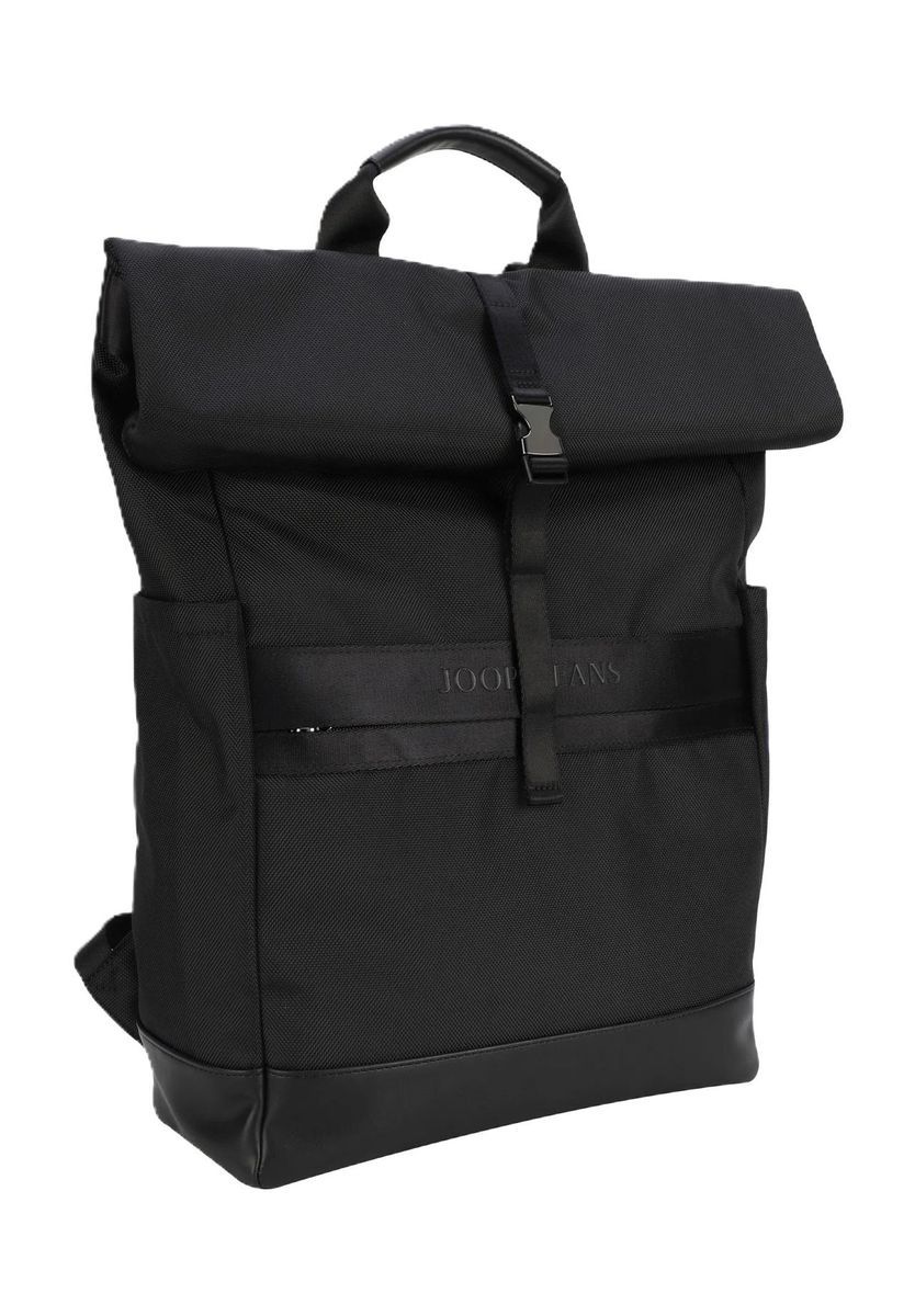 Moderner Roll-Top Rucksack mit Logo-Band