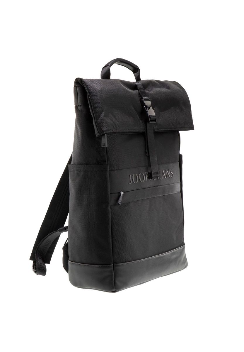 Moderner Roll-Top Rucksack mit Logo-Band