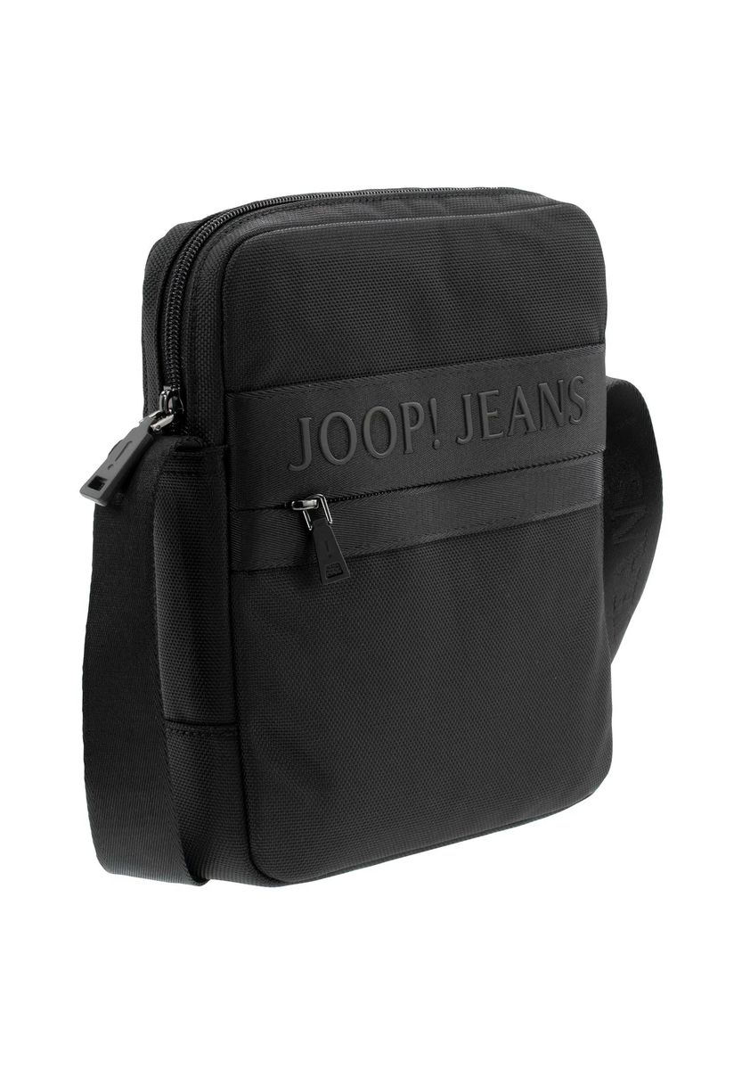 JOOP! Schultertasche "Milo", Logo, uni, für Herren, schwarz